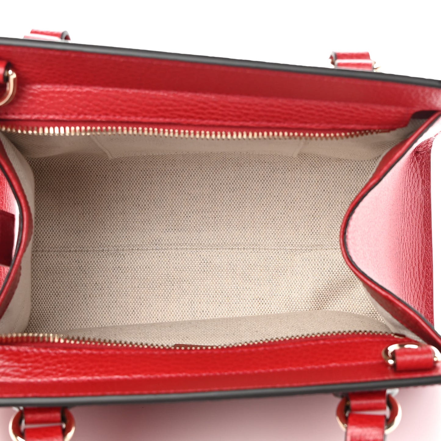 Dollar Calfskin Medium Soho Top Handle Satchel Hibiscus Red