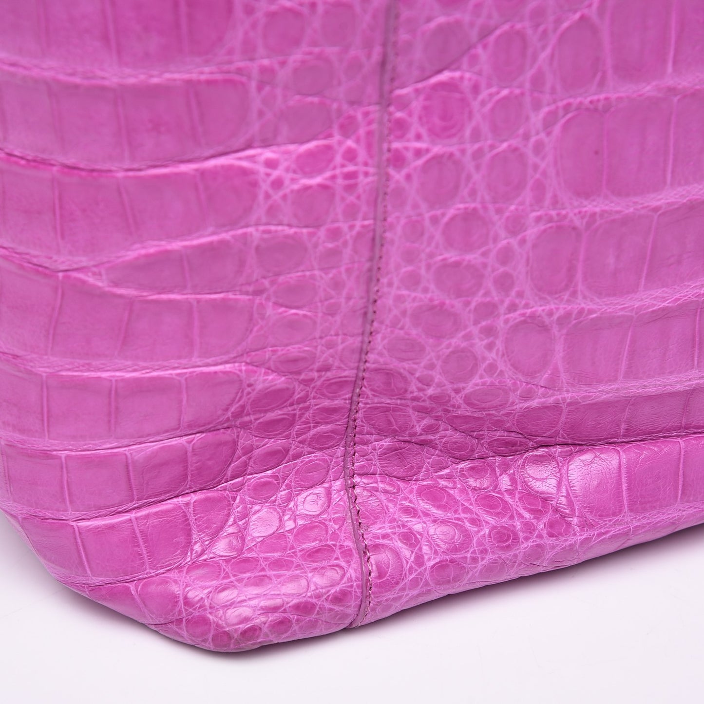 Crocodile Convertible Shopper Tote Purple