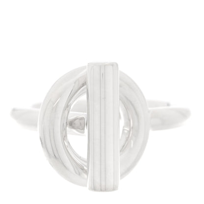 Hermes Sterling Silver GM Echappee Ring 54 6.75 1 of 5