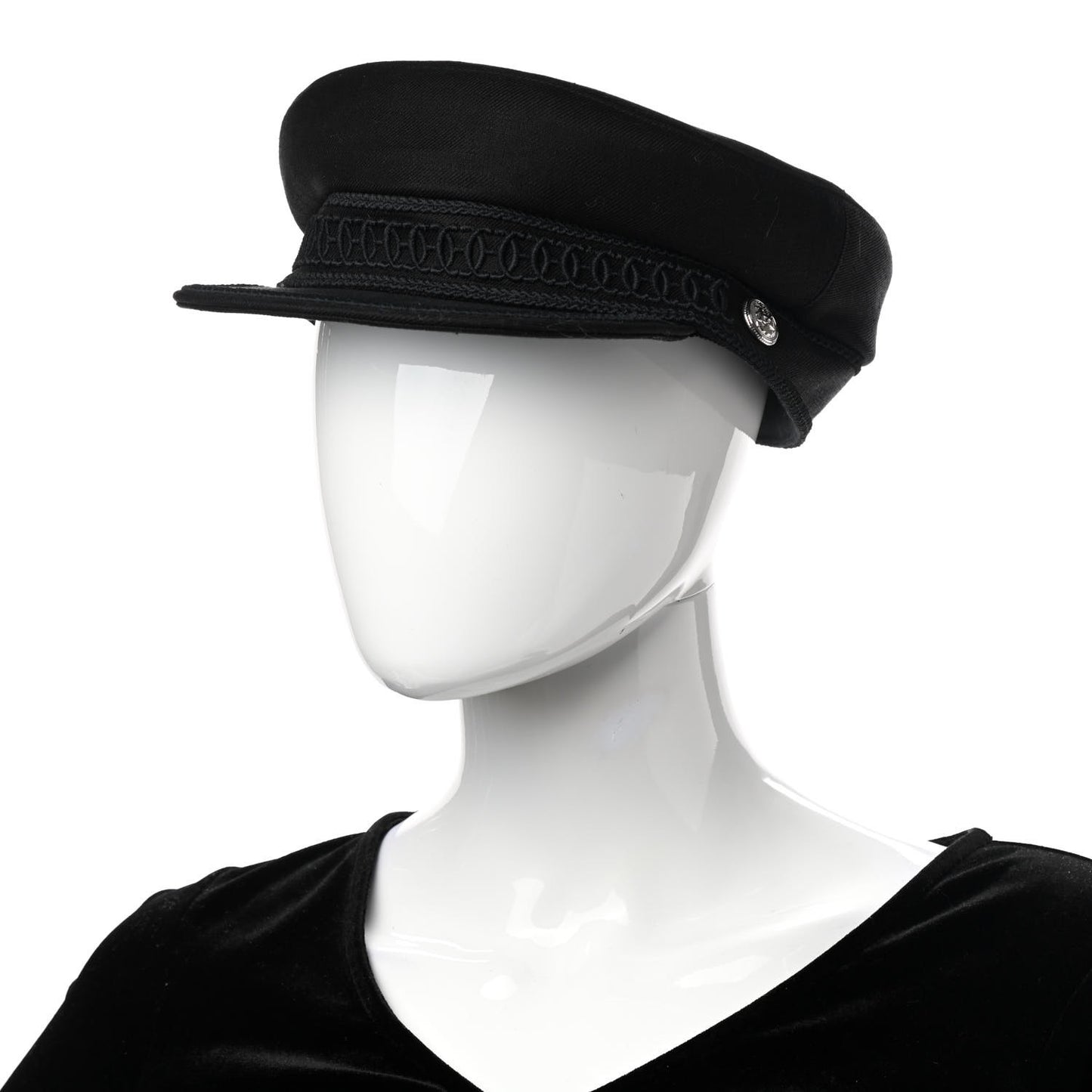 Double Linen Twill Cabourg Cap 59 Black