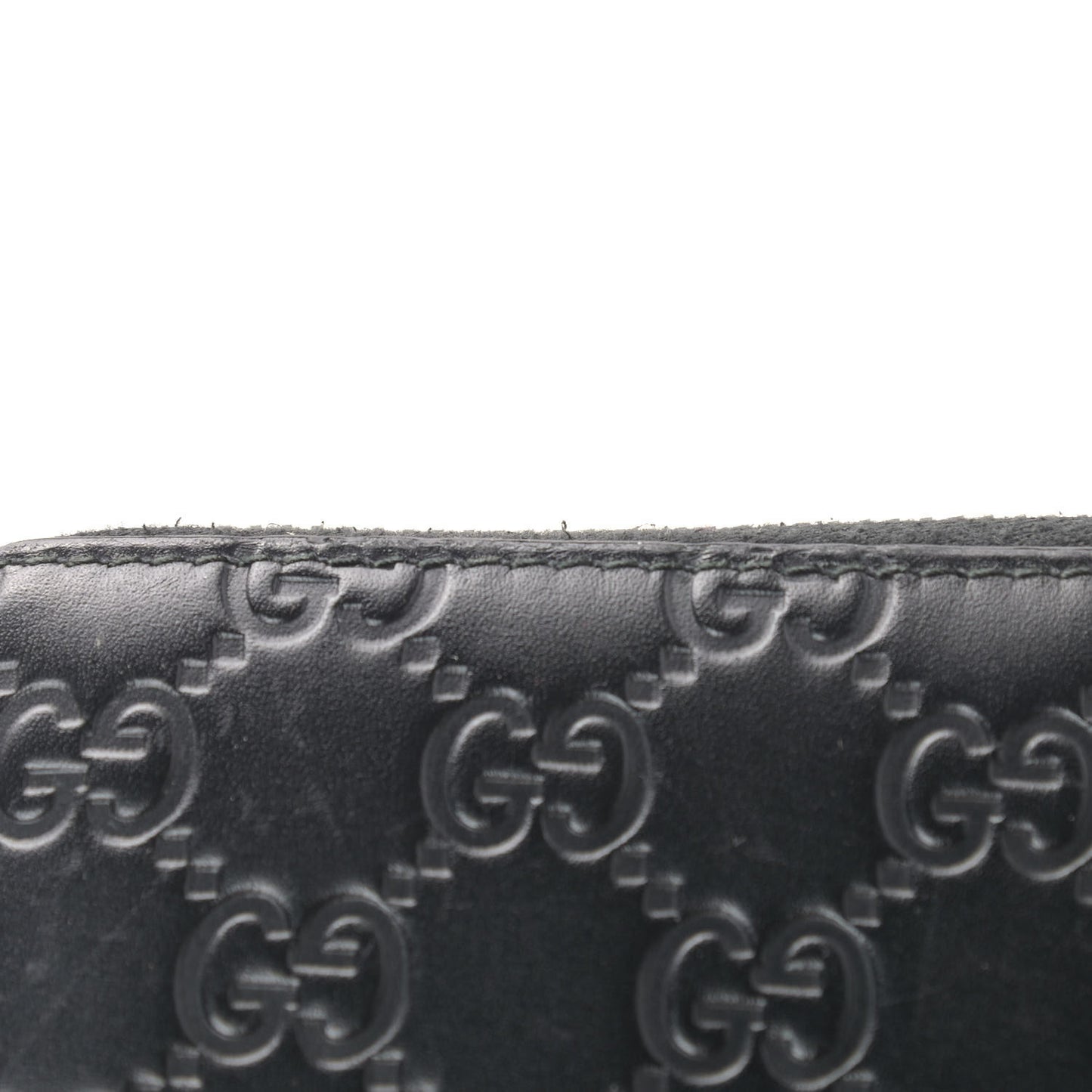 Guccissimma Signature Dorian Zip Around Wallet Black