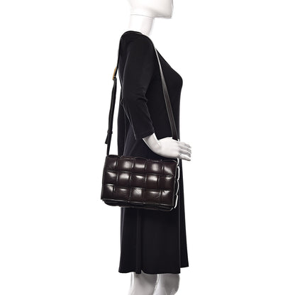 Bottega Veneta Nappa Maxi Intreccio Padded Cassette Crossbody Bag Fondente 2 of 10