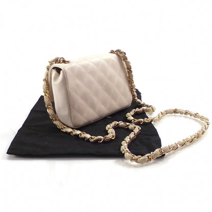Chanel Satin Quilted Mini Flap Ivory 3 of 12