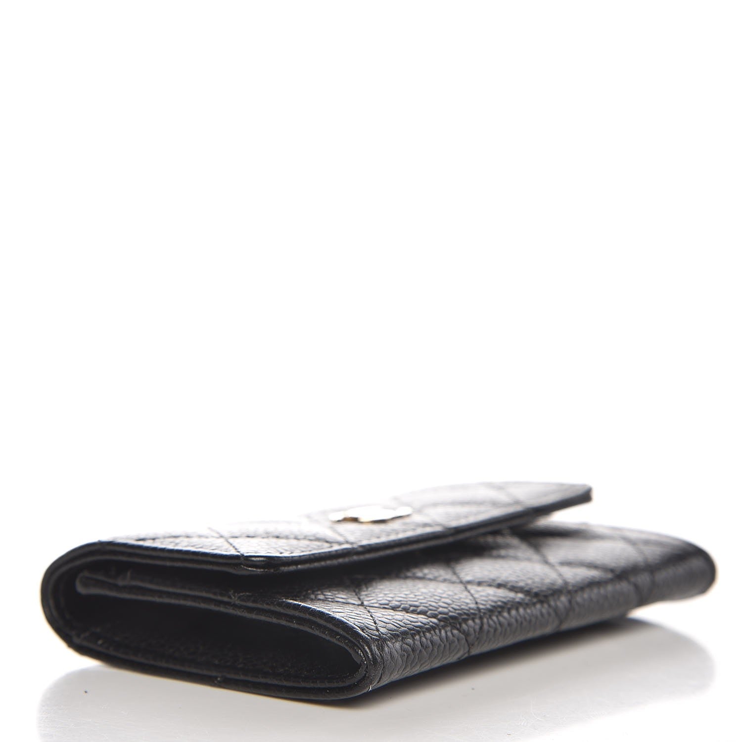 Chanel Caviar Quilted Flap Card Holder Black 4 of 9