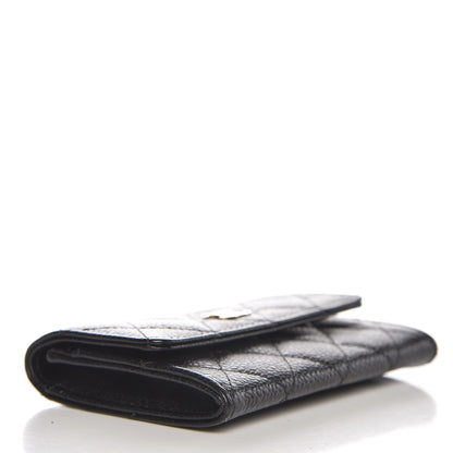 Chanel Caviar Quilted Flap Card Holder Black 4 of 9