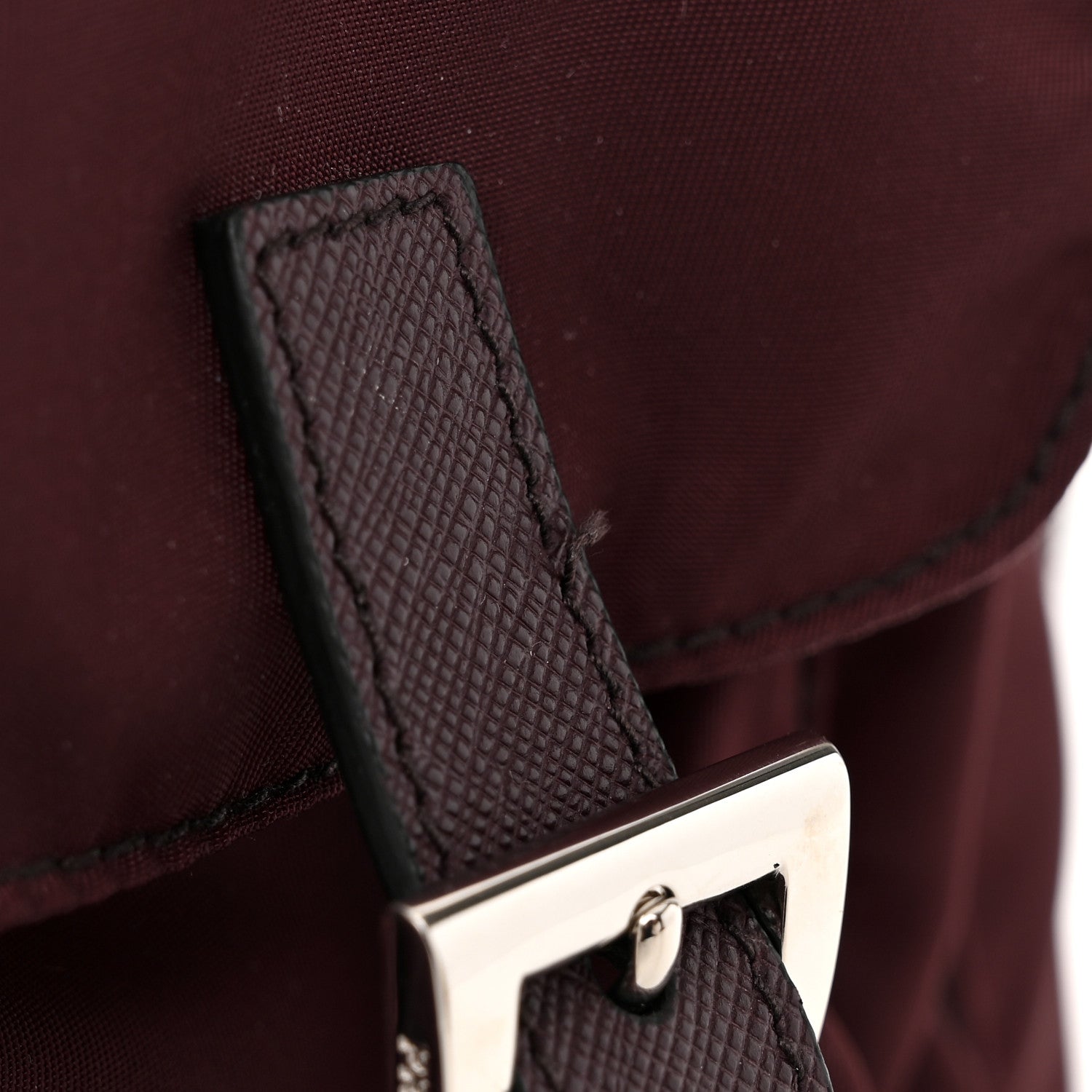 Prada Tessuto Nylon Saffiano Vela Small Backpack Bordeaux 11 of 11