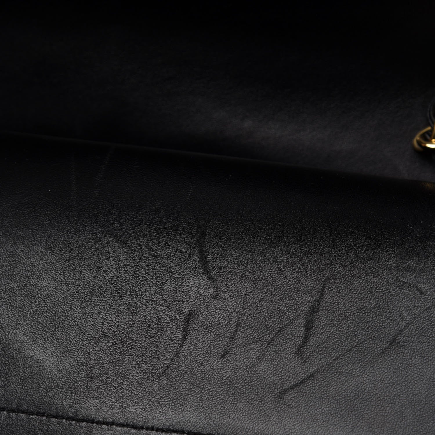 Chanel Lambskin Quilted Jumbo Double Flap Black 9 of 15