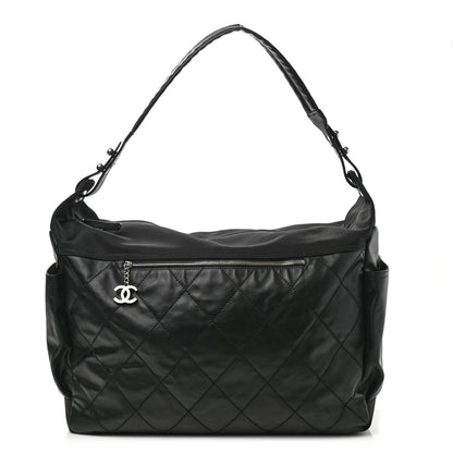 Chanel Coated Canvas Paris Biarritz XL Travel Bag Black 1 of 9