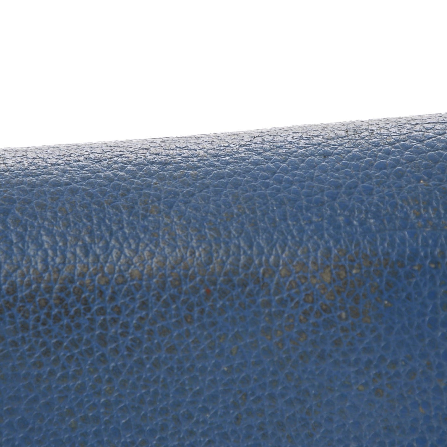 Calfskin Studded Compact Wallet Blue