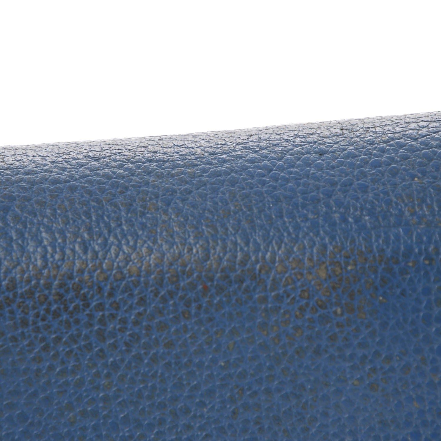MCM Calfskin Studded Compact Wallet Blue 8 of 19