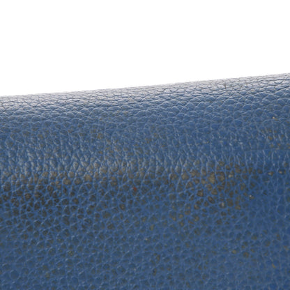 MCM Calfskin Studded Compact Wallet Blue 8 of 19