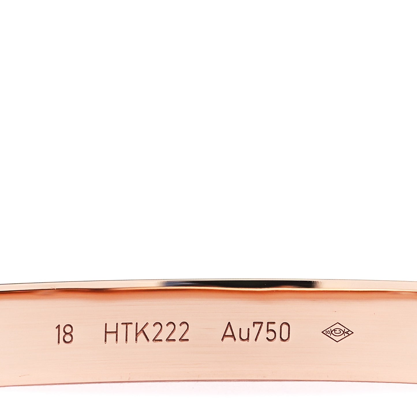18K Pink Gold 4 Diamond LOVE Bracelet 18