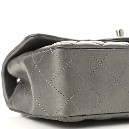 Chanel Metallic Calfskin Quilted Mini Rectangular Flap Ruthenium 9 of 10