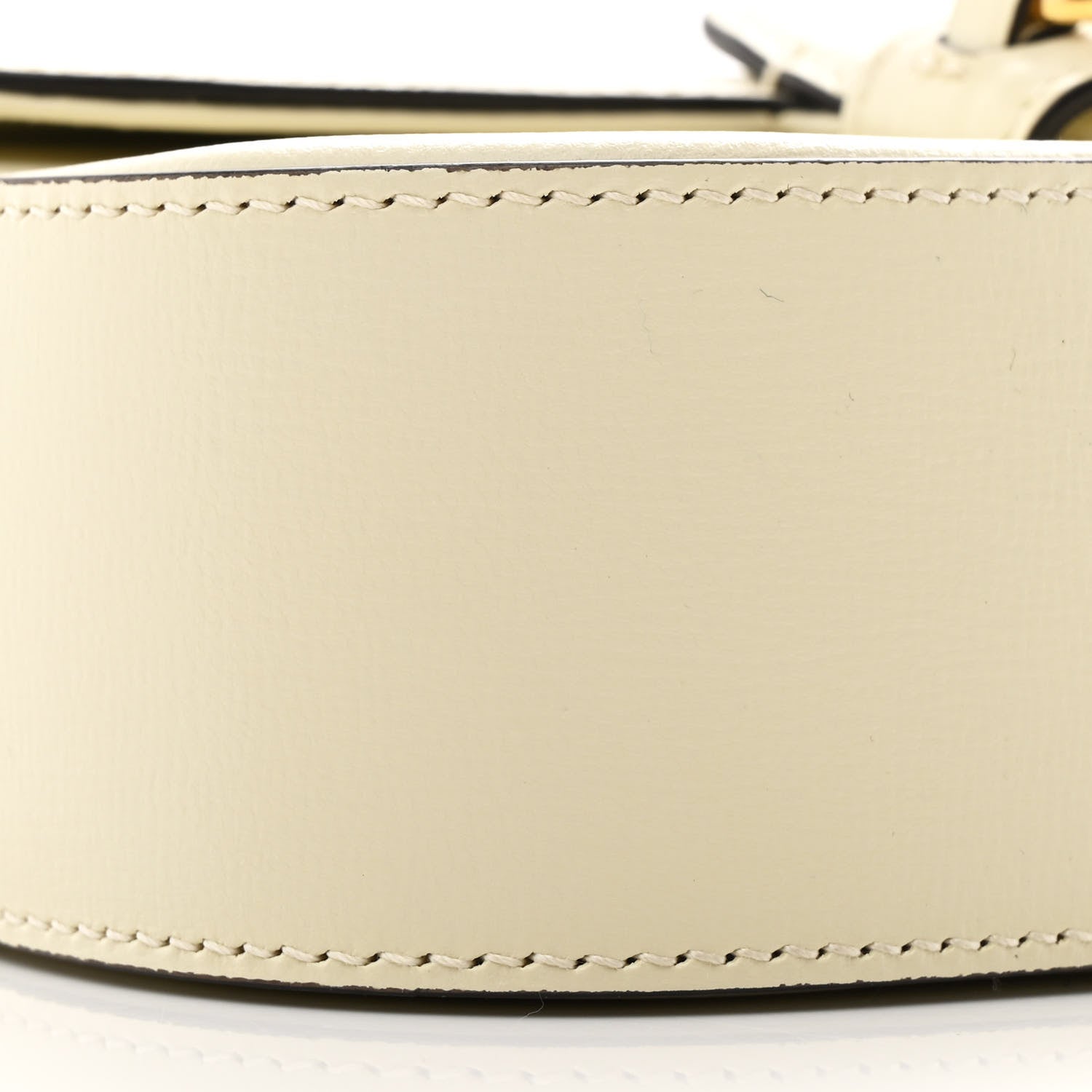 Gucci Azalea Calfskin Crystal Small Horsebit 1955 Chain Shoulder Bag White 9 of 10