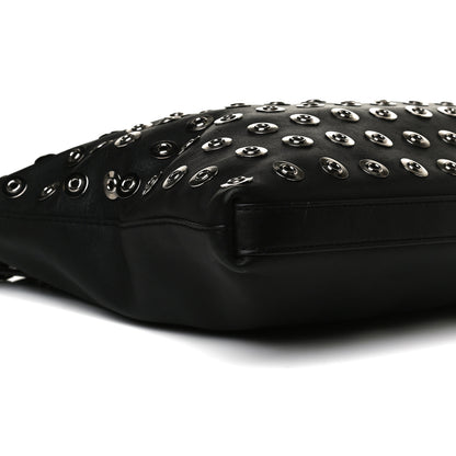 Burberry Calfskin Medium Eyelet Hobo Black 5 of 18