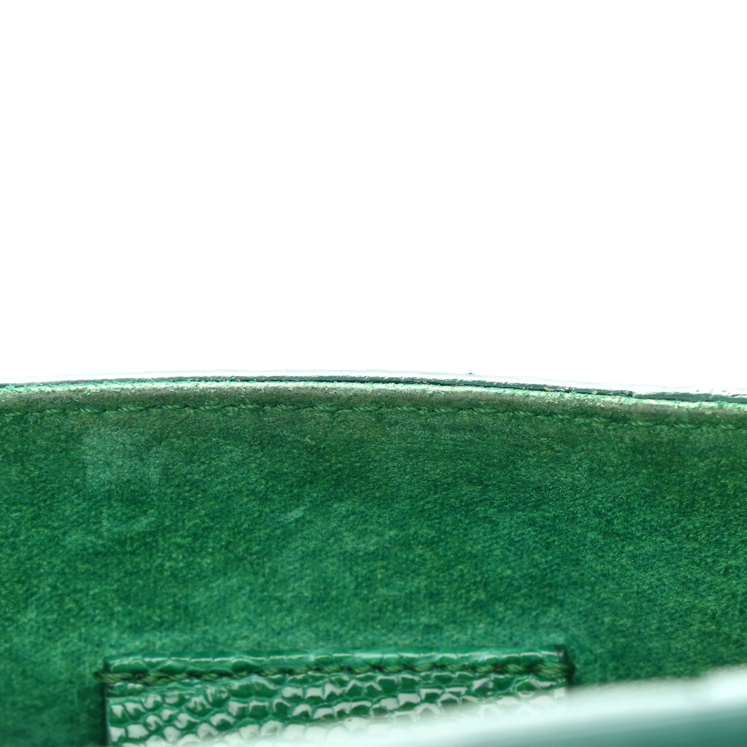 Alexander McQueen Calfskin Crocodile Embossed Mini Heroine Bag Green 10 of 17