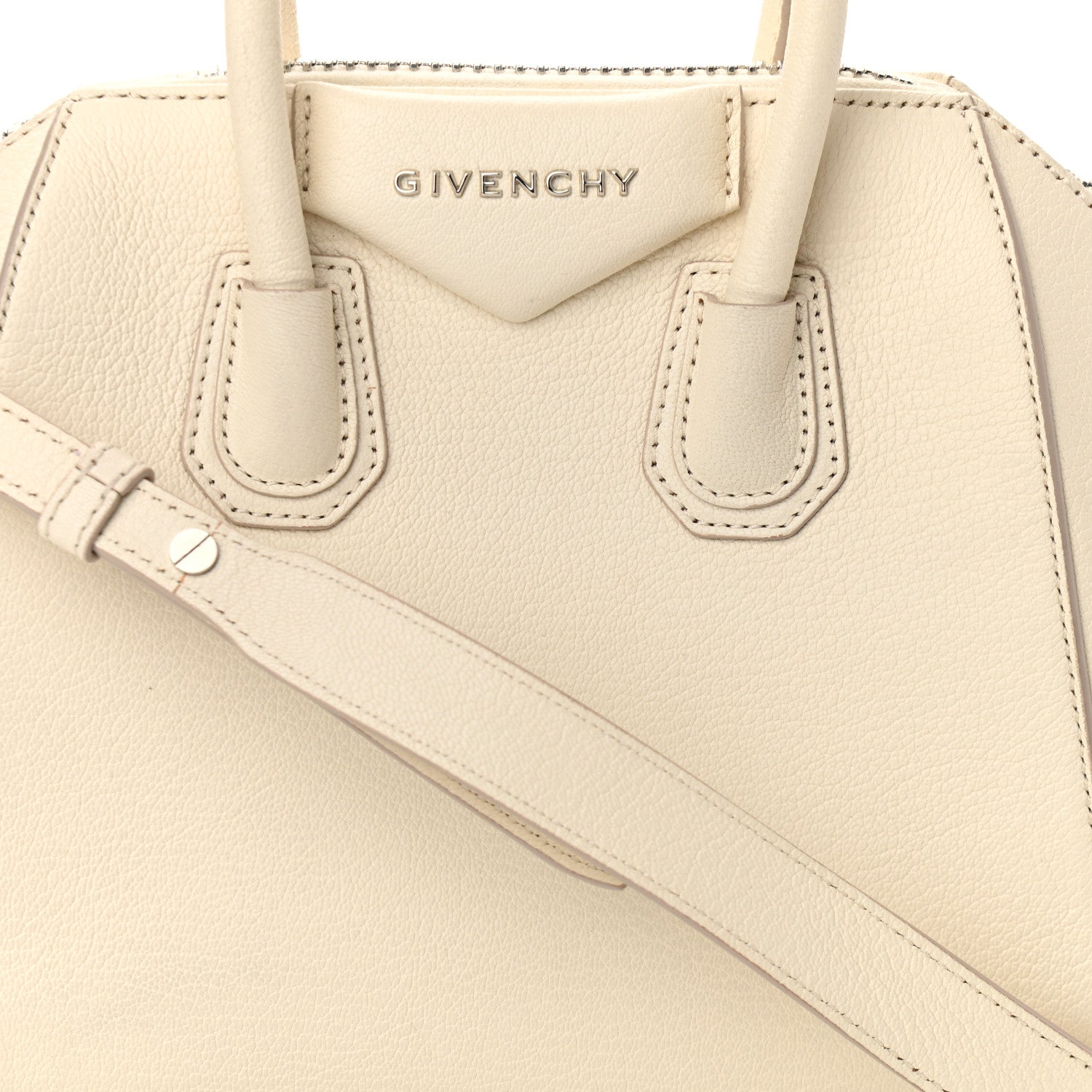 Givenchy Sugar Goatskin Mini Antigona Off White 8 of 11