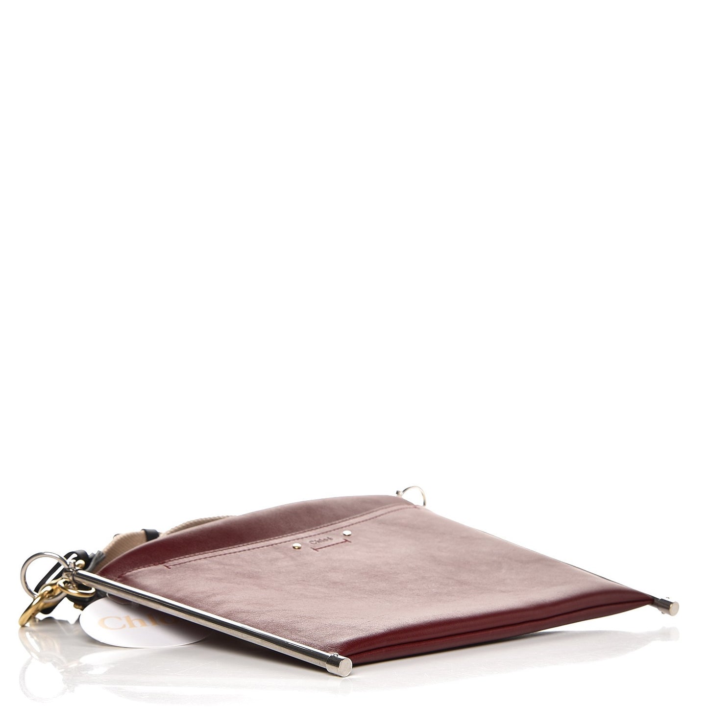 Smooth Calfskin Medium Roy Clutch Plum Purple