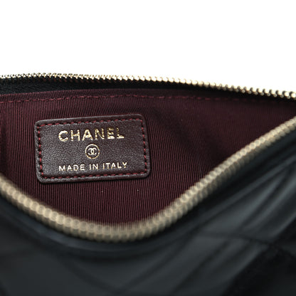 Chanel Lambskin Quilted Classic Flat Wallet Pouch Black 6 of 8