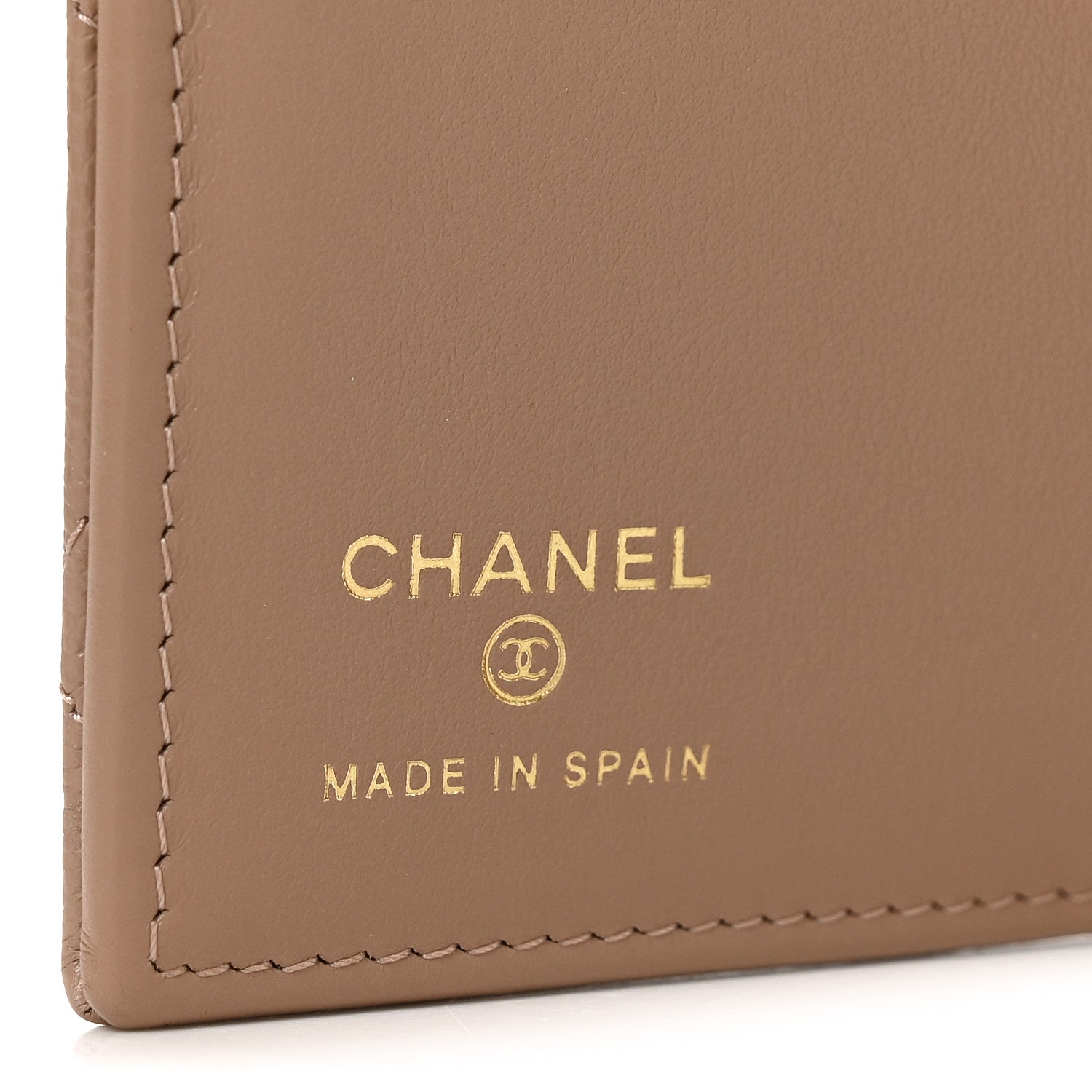 Chanel Caviar Quilted Passport Holder Dark Beige 6 of 8