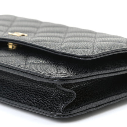 Chanel Caviar Quilted Wallet On Chain WOC Black 6 of 11