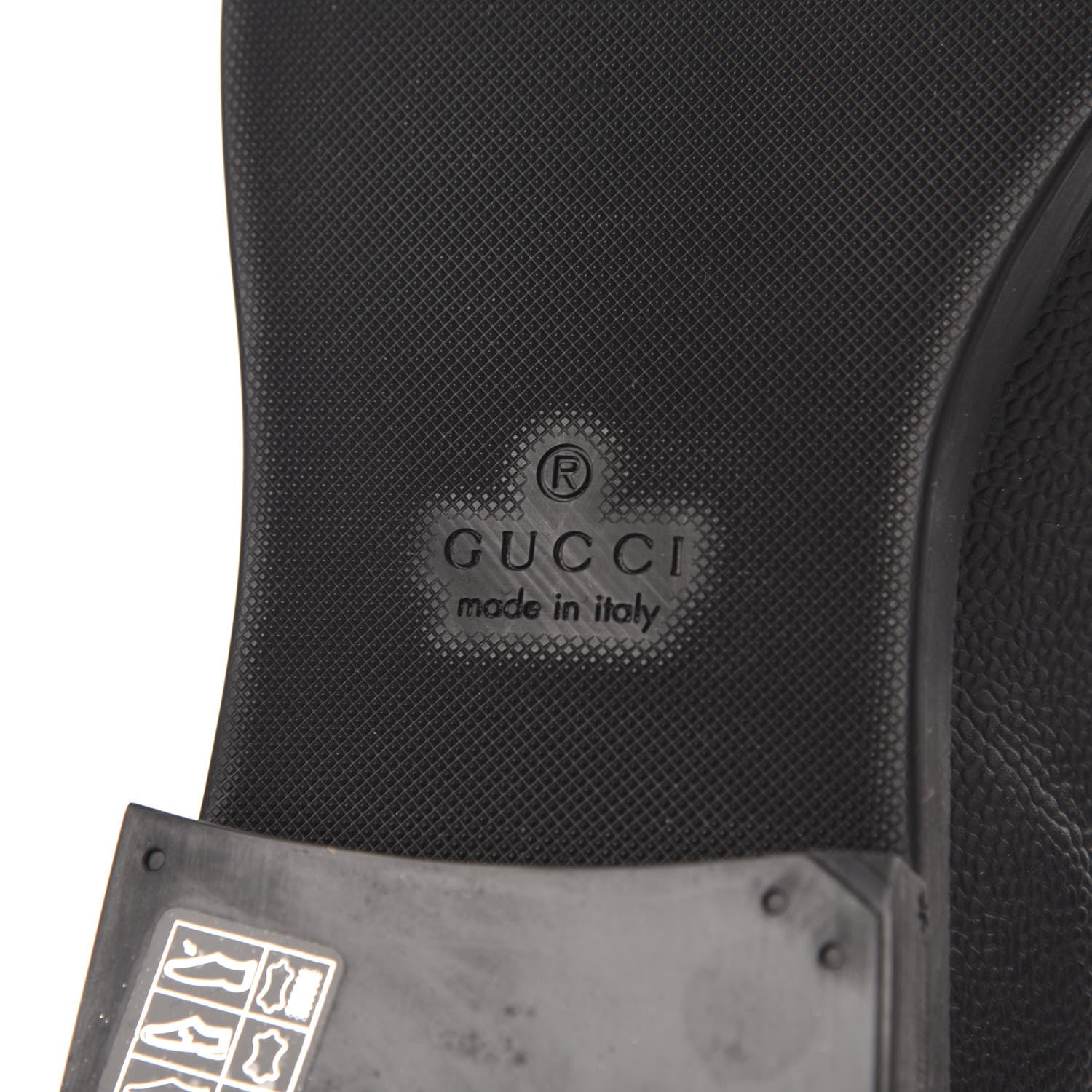 Gucci Pebbled Calfskin Dionysus Web Mens Martins Shoes 11 Black 7 of 8