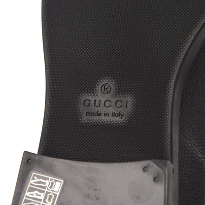 Gucci Pebbled Calfskin Dionysus Web Mens Martins Shoes 11 Black 7 of 8