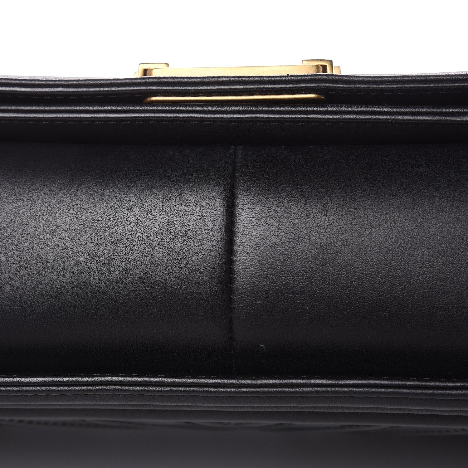 Chanel Calfskin Caviar Suede Chevron New Medium Boy Flap Black 10 of 16