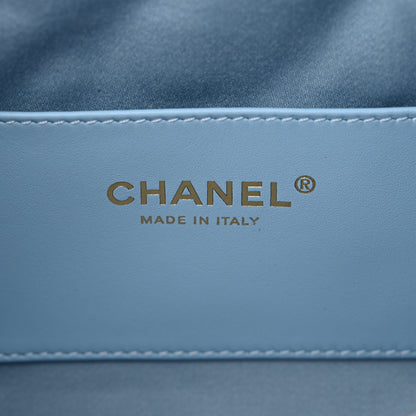 Chanel Washed Denim Quilted Small Chanel 25 Handbag Blue 6 of 10