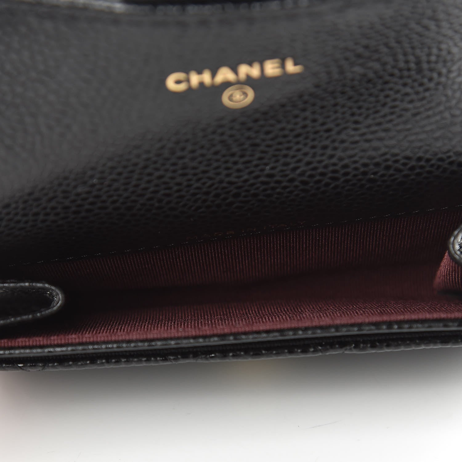 Chanel Caviar Quilted Flap Card Holder Black 7 of 8