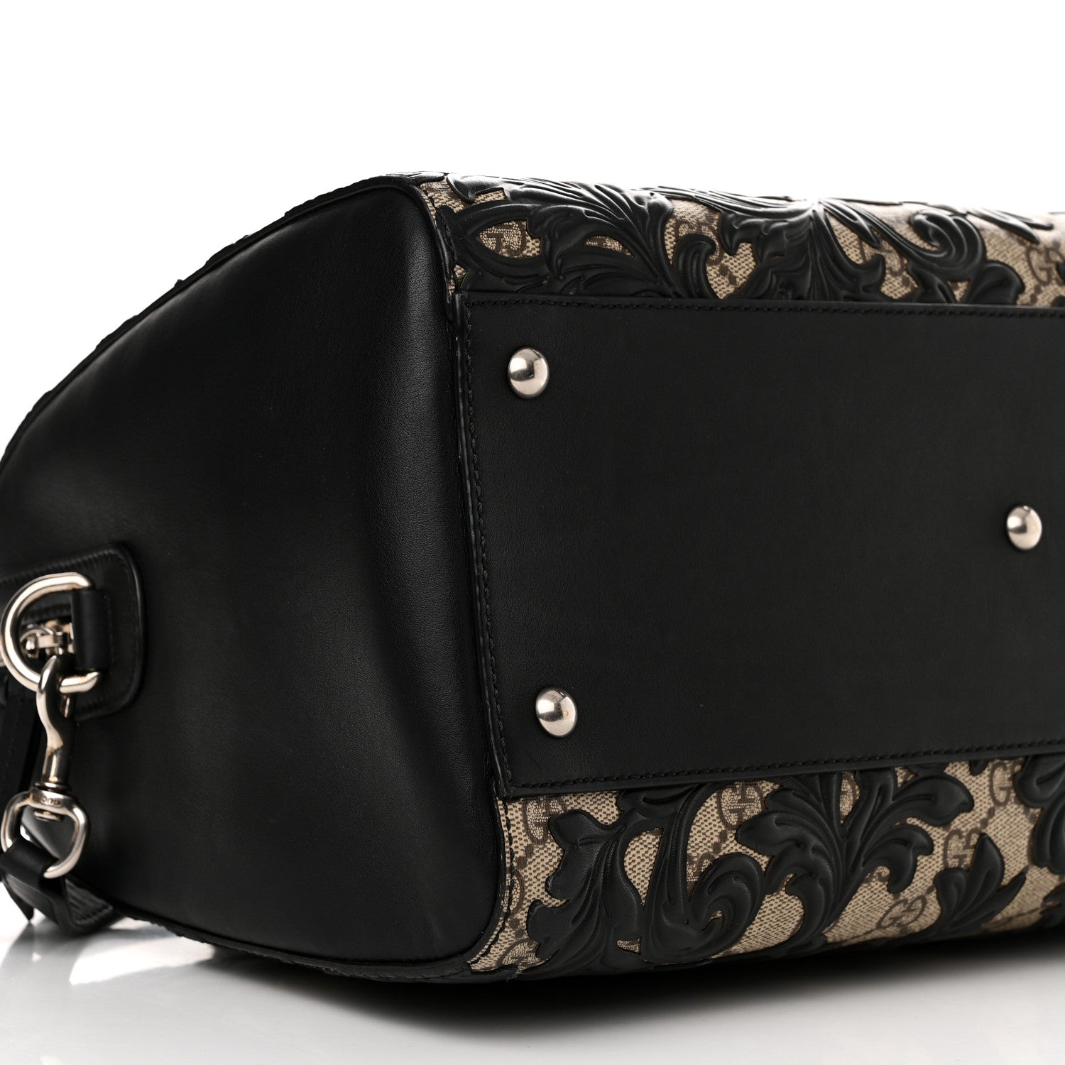 Gucci GG Supreme Monogram Arabesque Medium Boston Black 9 of 10