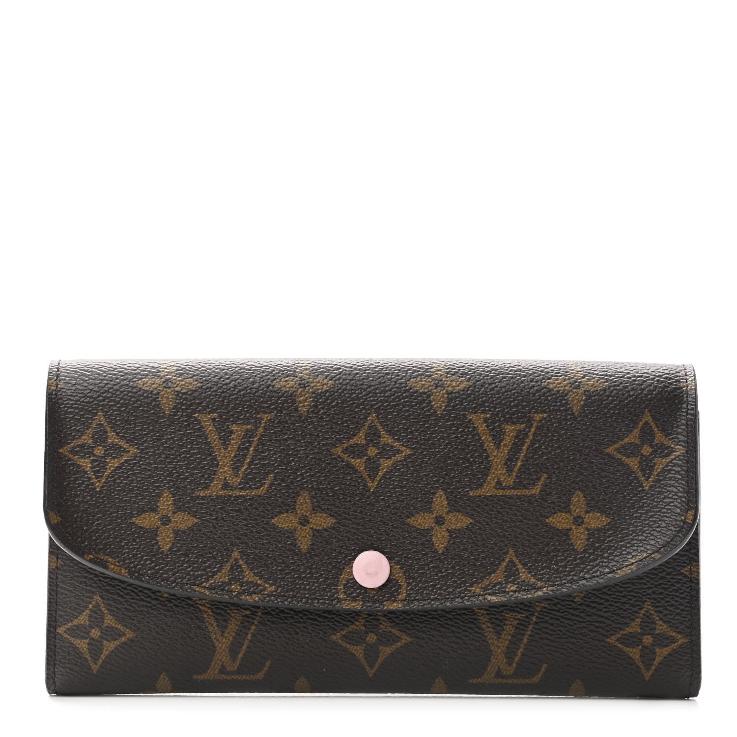Louis Vuitton Monogram Emilie Wallet Rose Ballerine 1 of 7
