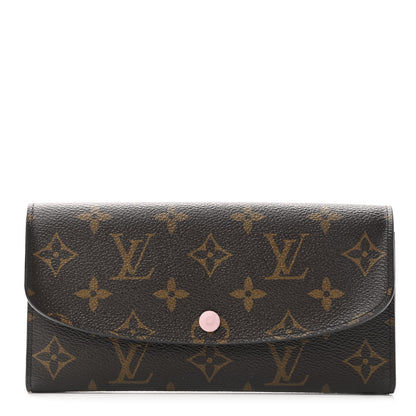 Louis Vuitton Monogram Emilie Wallet Rose Ballerine 1 of 7