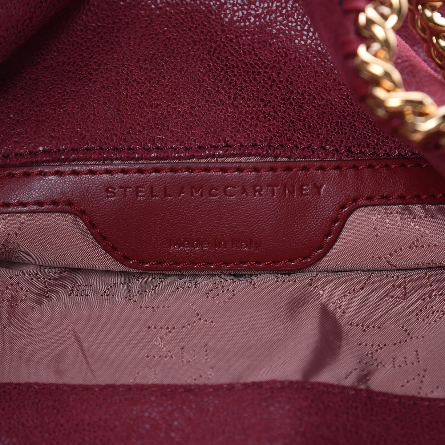 Shaggy Deer Mini Falabella Fold Over Tote Plum