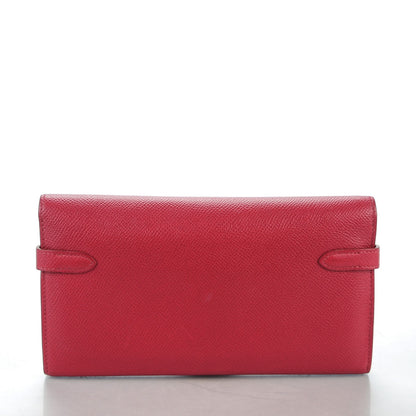 Hermes Epsom Kelly Longue Wallet Rubis 5 of 14