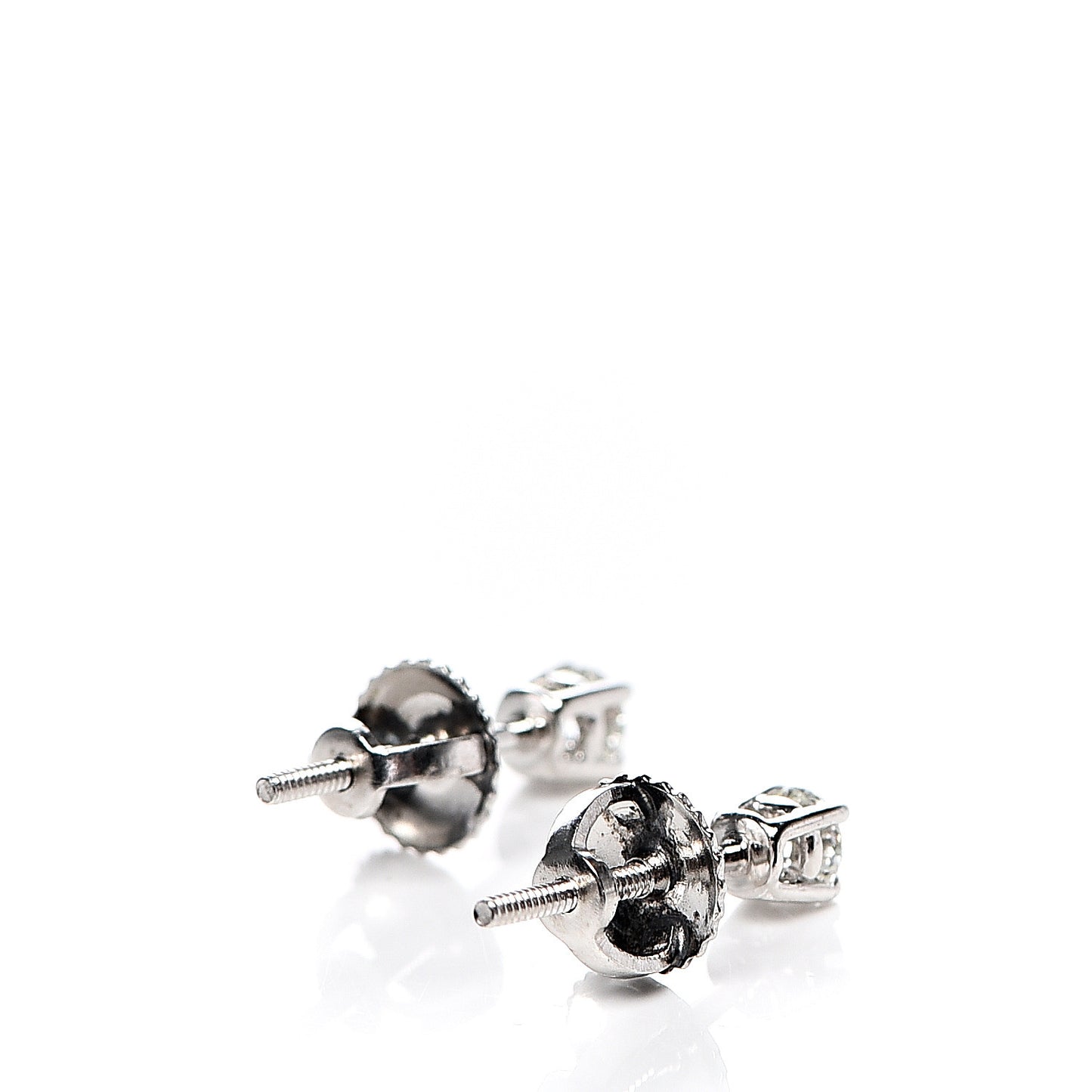 Platinum Diamond .22ctw Solitaire Earrings