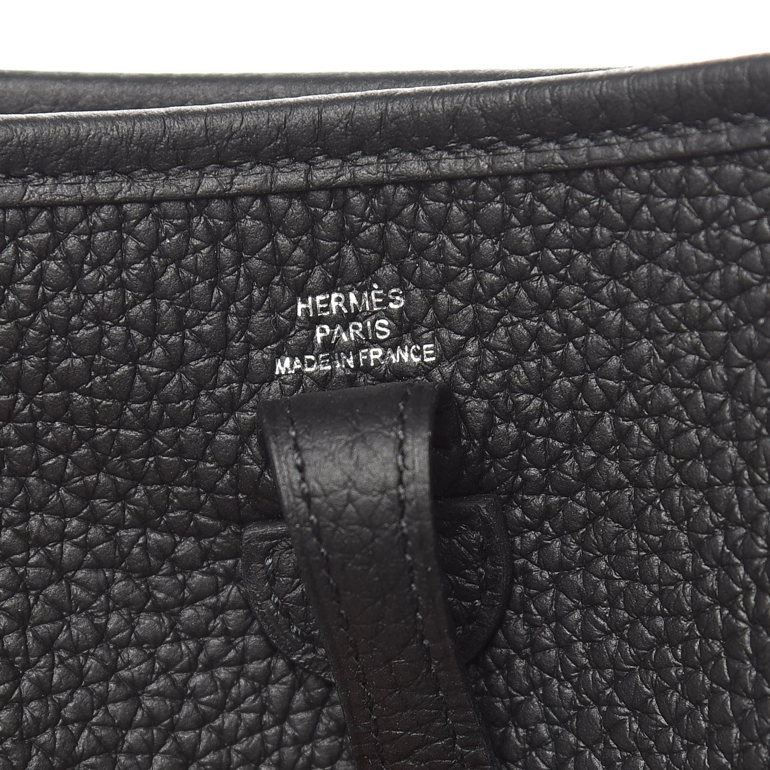 Hermes Taurillon Clemence Evelyne TPM Black 6 of 10