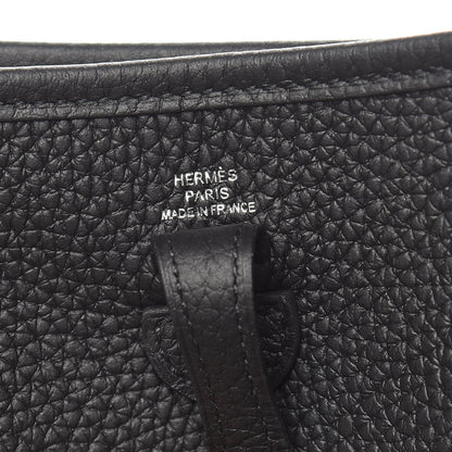 Hermes Taurillon Clemence Evelyne TPM Black 6 of 10