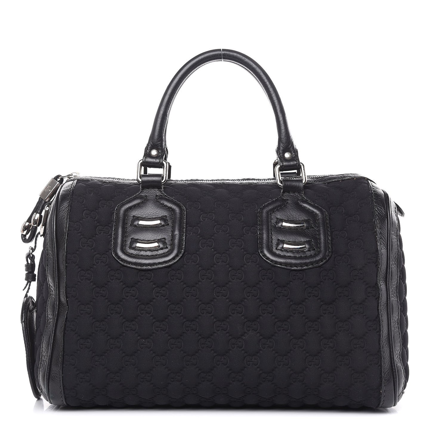 Guccissima Neoprene Medium Techno Tag Boston Black