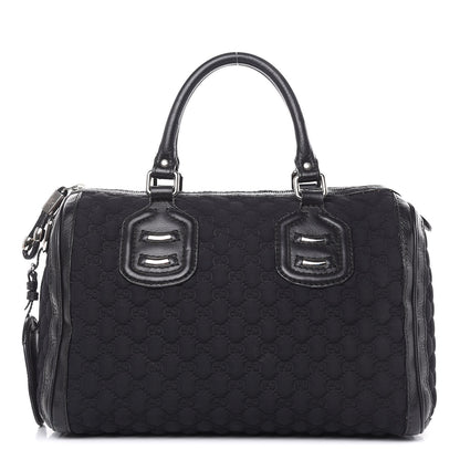 Gucci Guccissima Neoprene Medium Techno Tag Boston Black 1 of 14