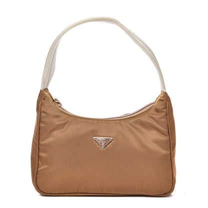 Prada Tessuto Nylon Small Shoulder Bag Nocciolo 1 of 10