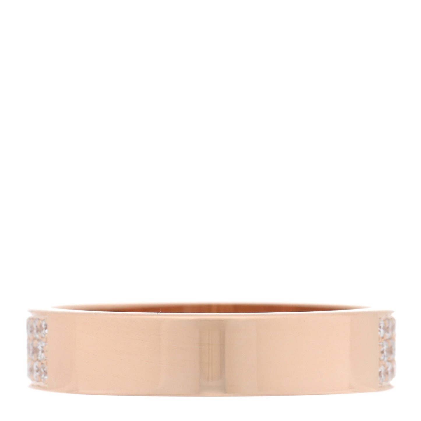 18K Rose Gold Diamond MM Kelly Clochette Ring 53 6.25
