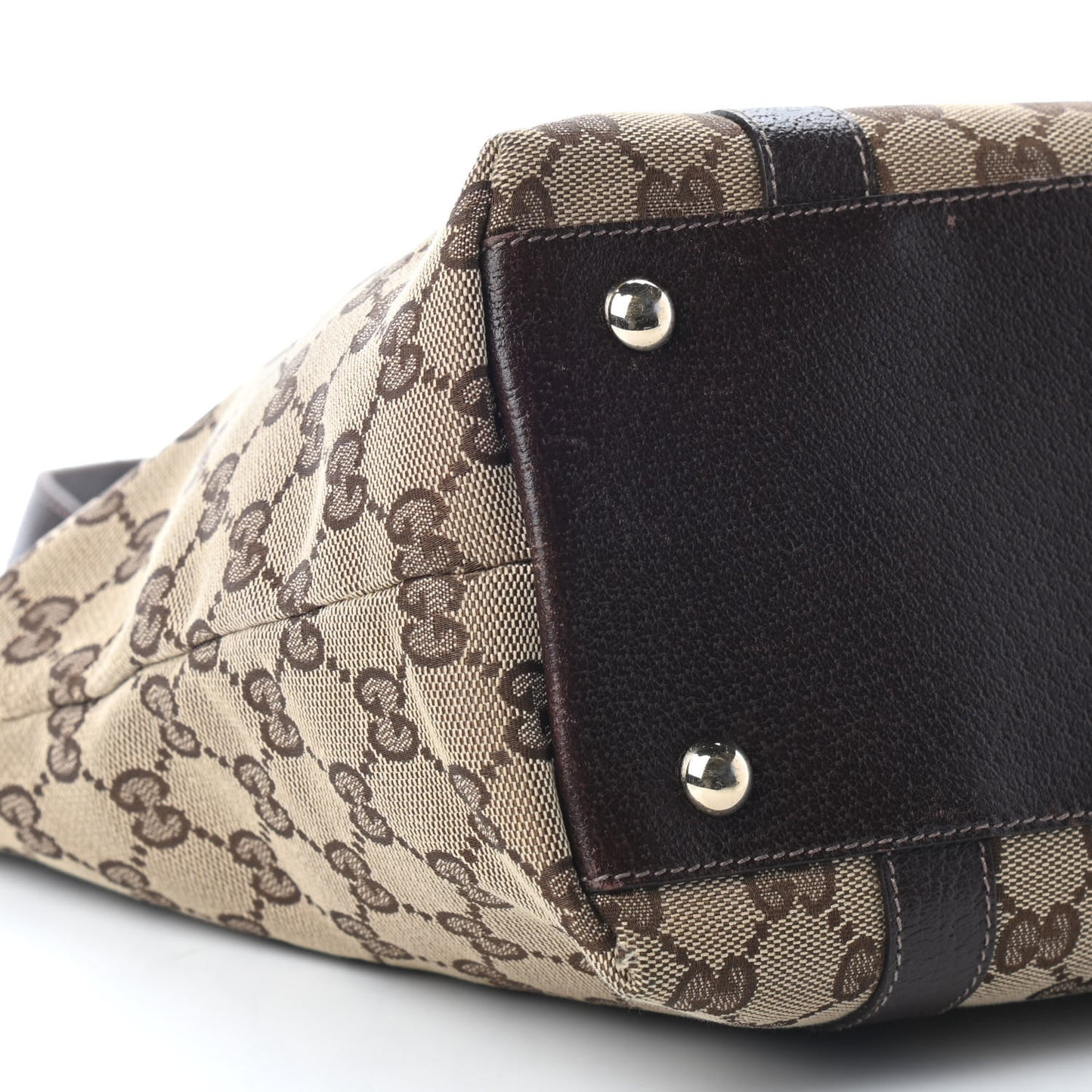 Monogram Medium Abbey Tote Dark Brown