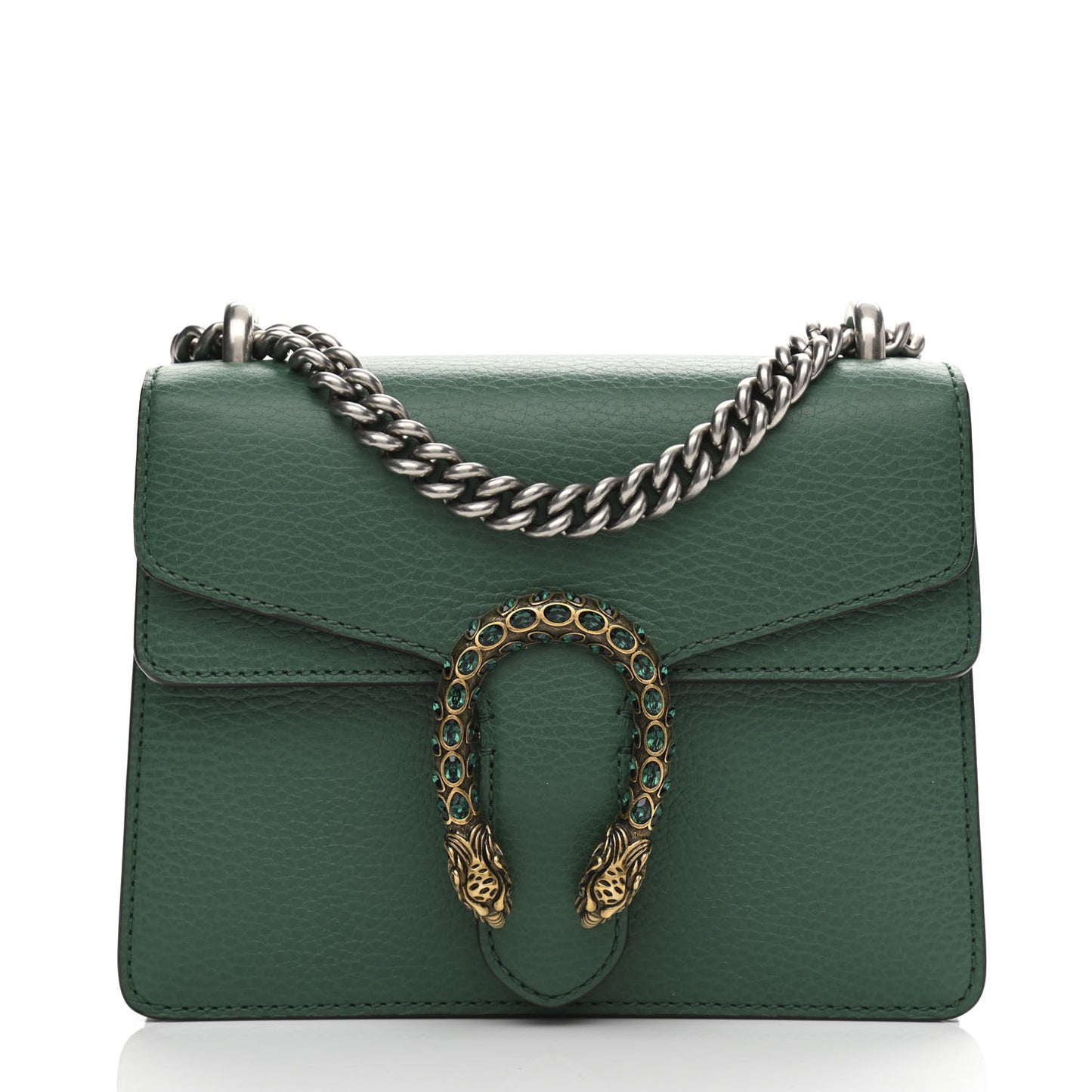 Calfskin Mini Dionysus Shoulder Bag Emerald