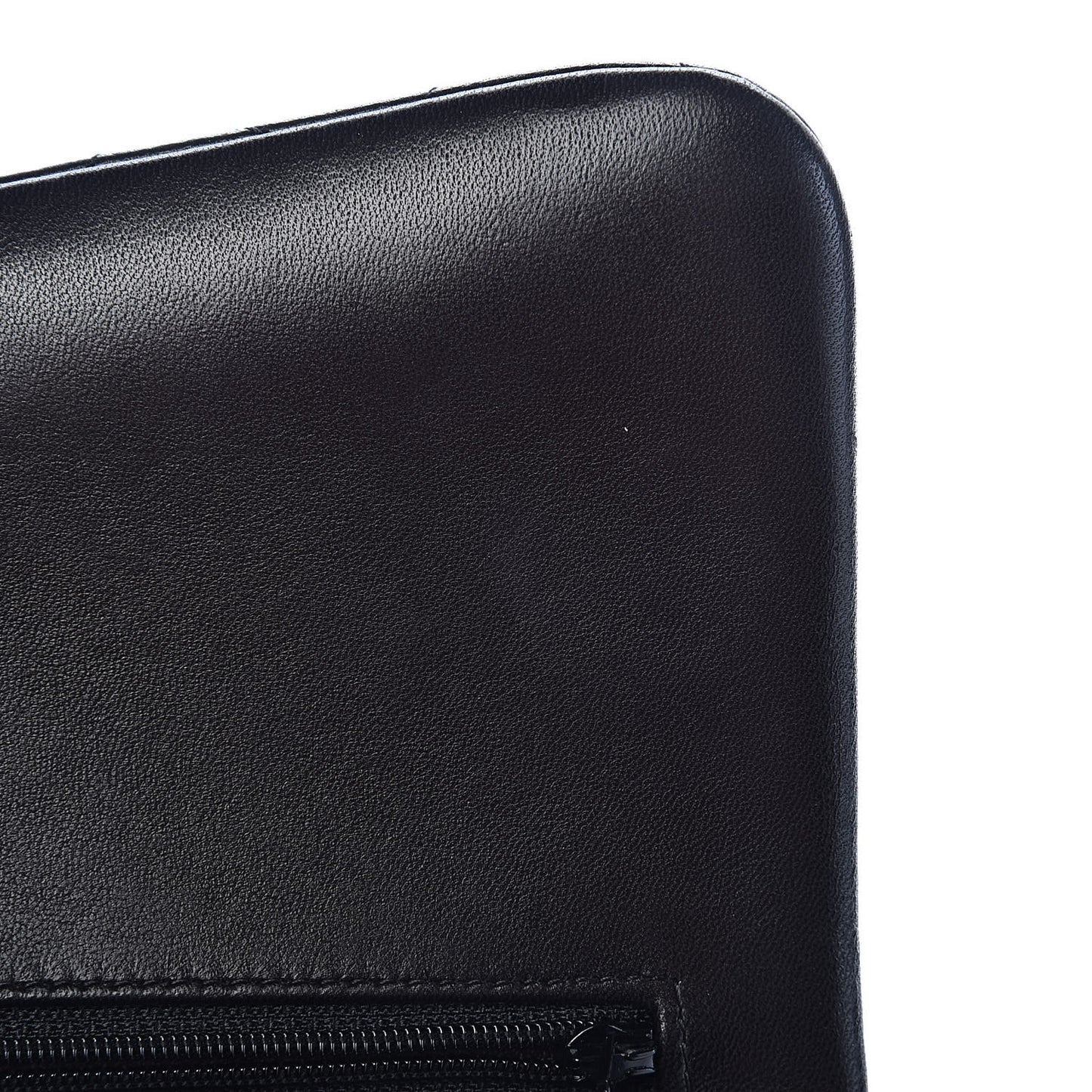 Lambskin Quilted Jumbo Double Flap Black