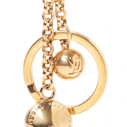 Louis Vuitton Metal Eclipse Bag Charm Key Holder Gold 5 of 5