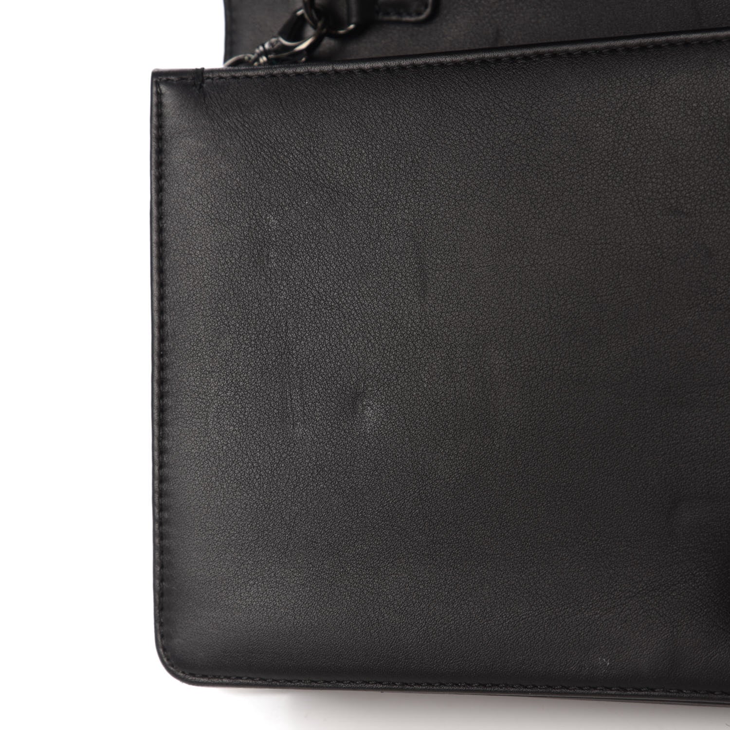 Chanel Calfskin Quilted Boy Clutch With Removable Chain So Black 11 of 11