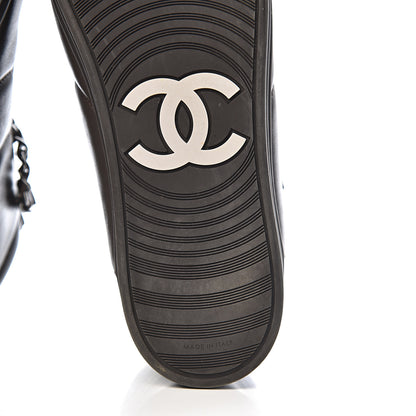 Chanel Calfskin Mens Zipped Sneakers 43 Brown 8 of 10