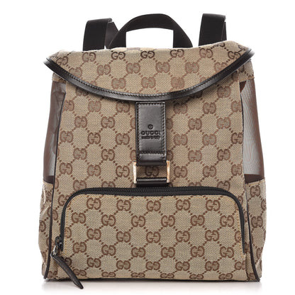 Gucci Monogram Flap Backpack Dark Brown 1 of 8