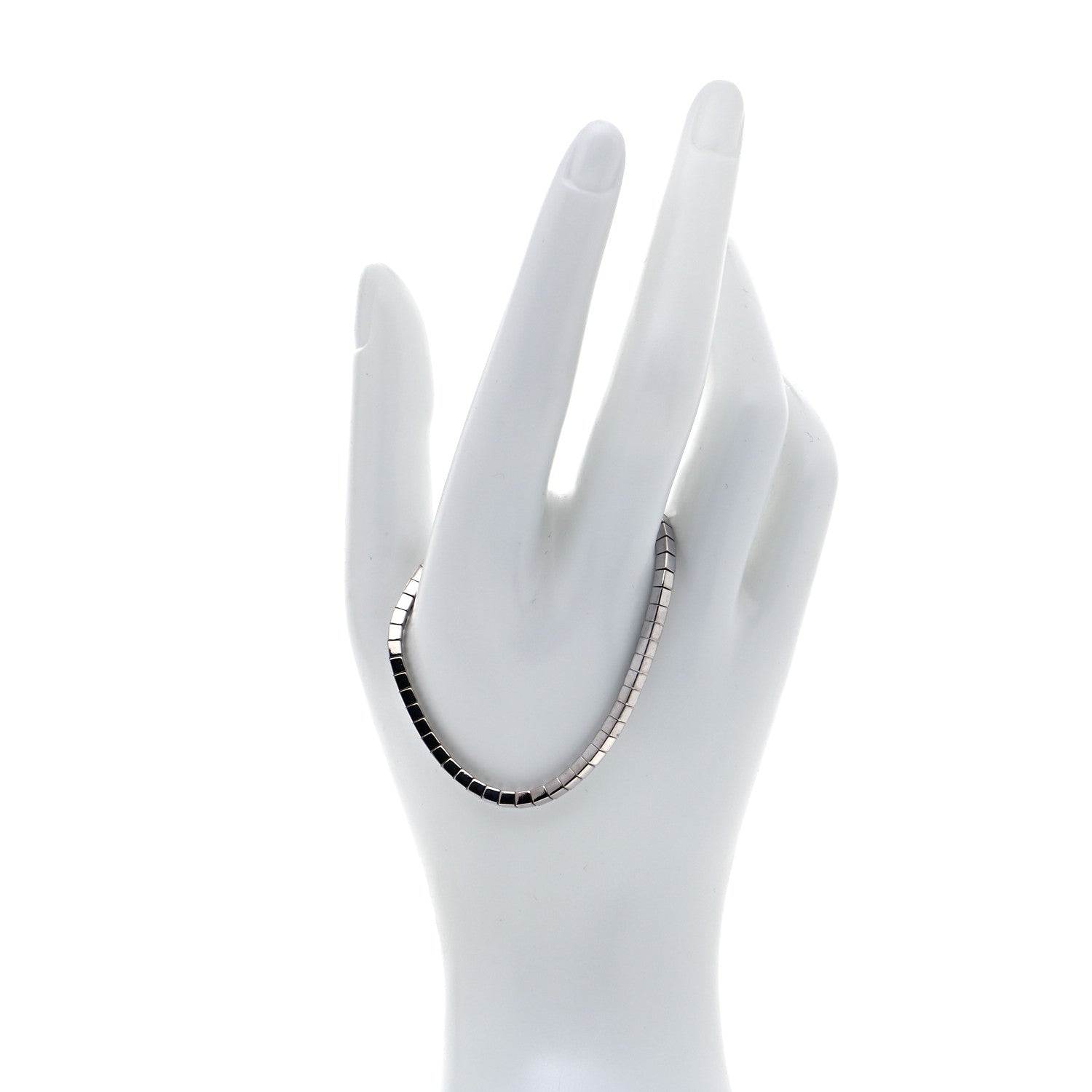 Cartier 18K White Gold Lanieres Bracelet 15 2 of 5
